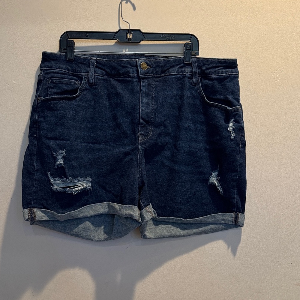 Denim Distressed Women Shorts